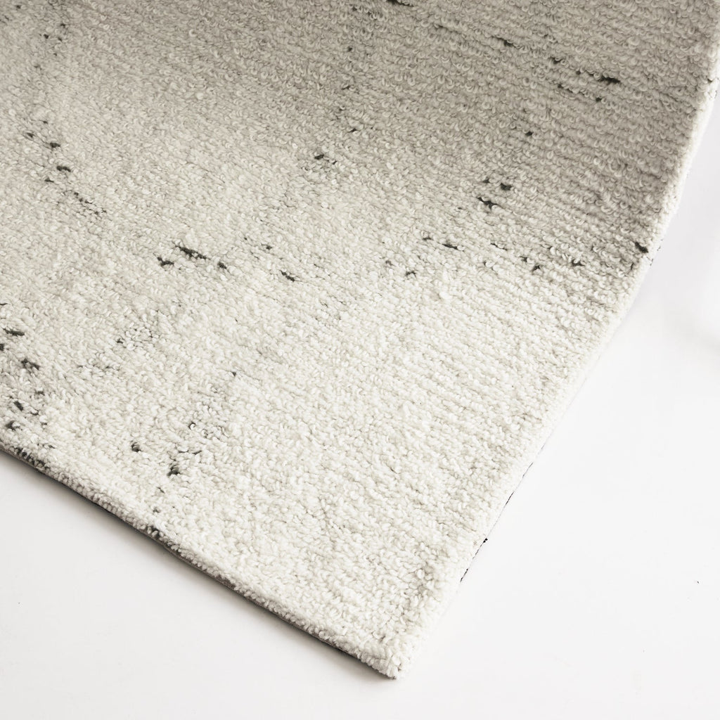 Kiah Ivory Grey Wool Rug DREAMHOME