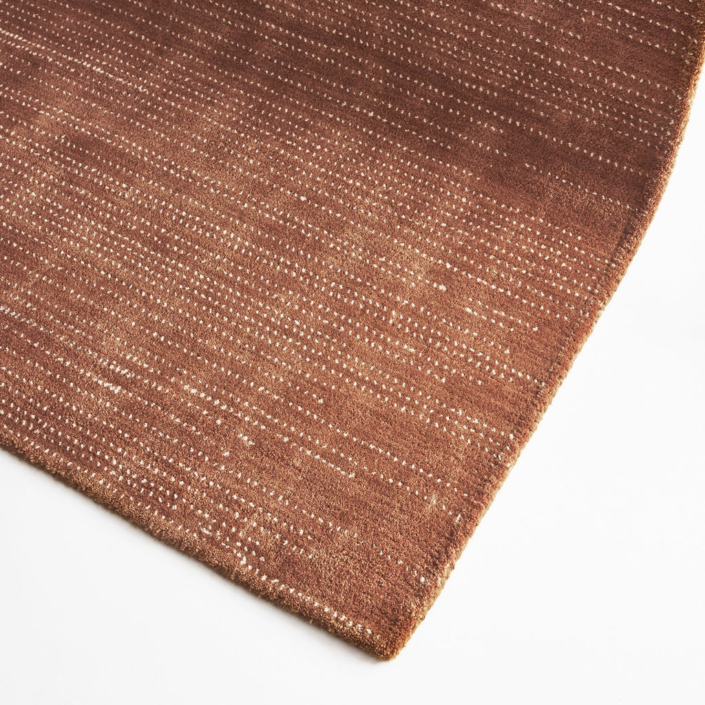 Selina Rust Wool Rug JAVIHOME