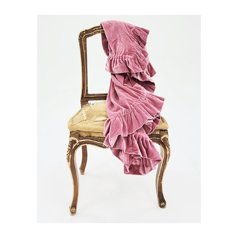 Ruffle Throw Plum 125x150cm