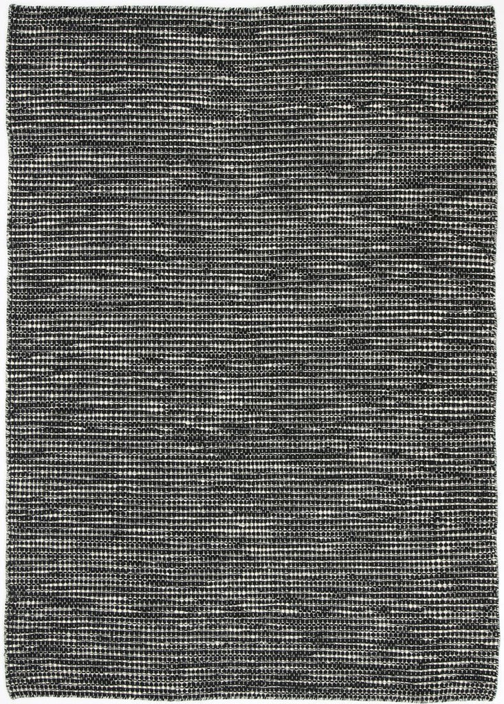 Scandi Black & White Reversible Wool Rug