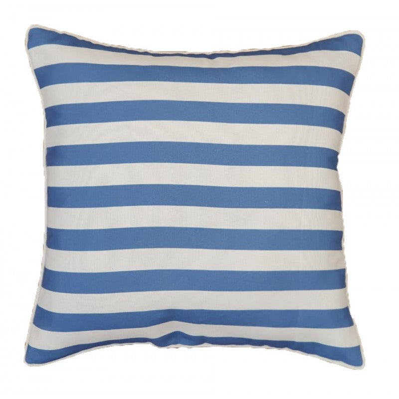 Florida Stripe Cushion Cornflower  50 x 50cm