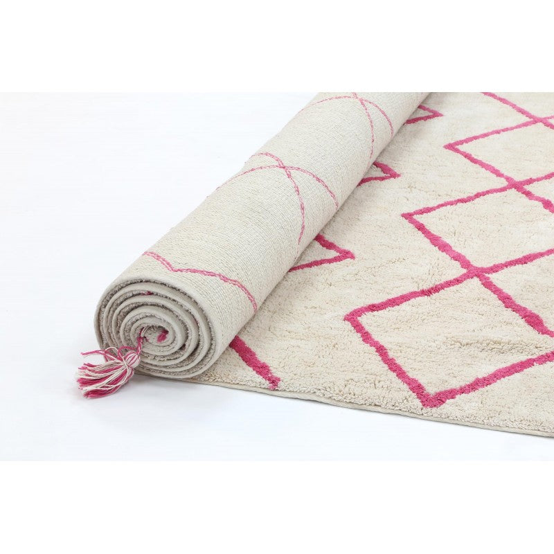 Kochela Diamond Pink Rug